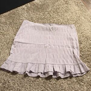 SO Light Purple Ruffled A-Line Skirt